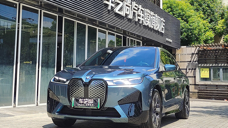 新能源寶馬IX貼威固v100隱形車衣施工案例