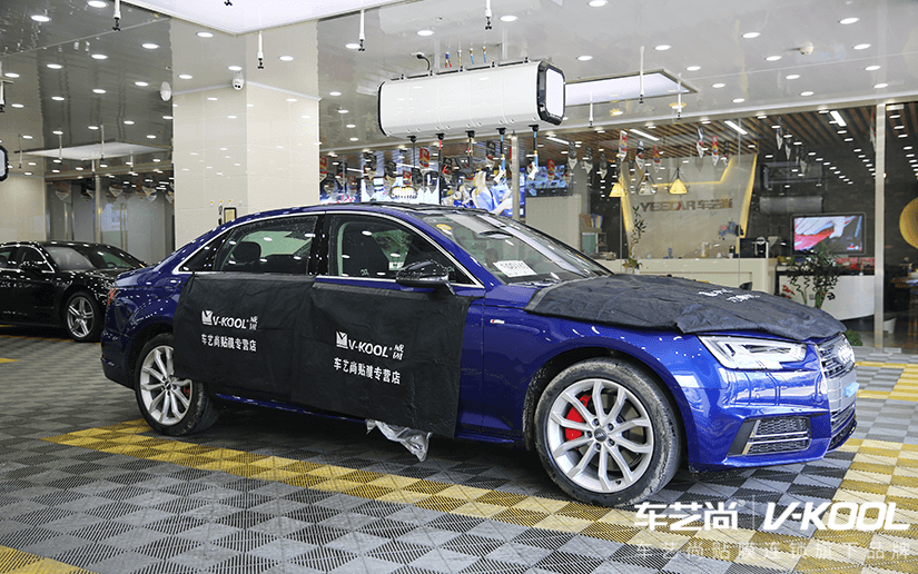 車藝尚專業(yè)施工威固隔熱膜之奧迪專場