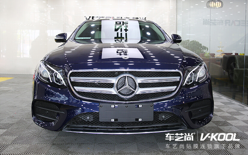威固隔熱膜施工案例-奔馳E200專業(yè)汽車貼膜