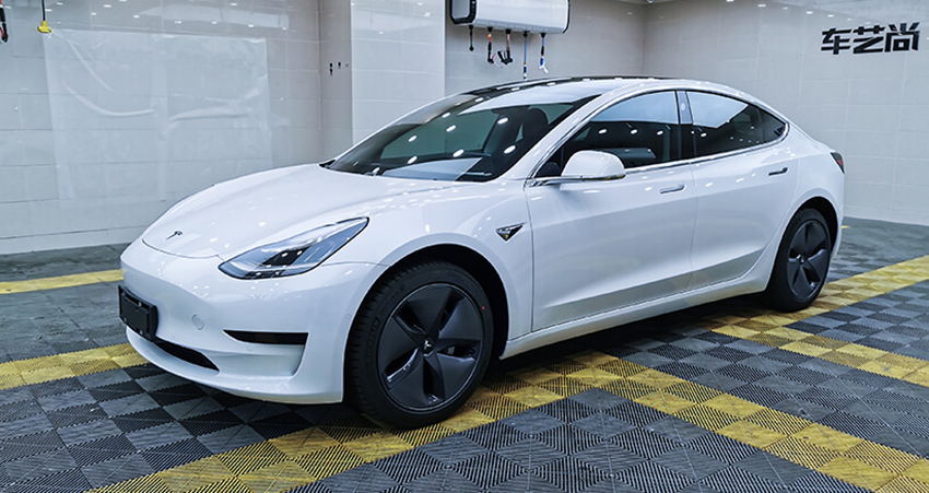 特斯拉Model3威固V10隱形車衣施工案例