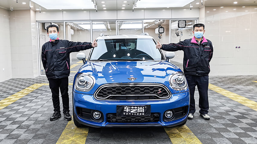 MINI COUNTRYMAN施工威固V10隱形車衣