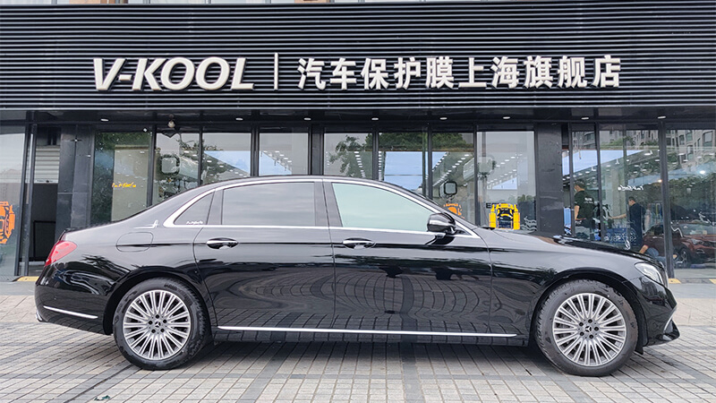 清晰又防曬 奔馳E級選擇車藝尚貼威固玻璃膜