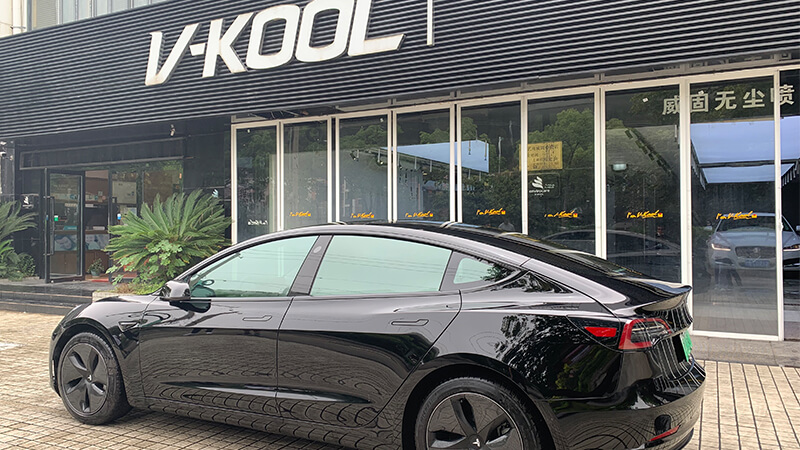 特斯拉Model 3威固膜，隔熱防爆可兼得