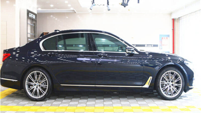 寶馬7系施工威固車(chē)衣，貼完更大氣