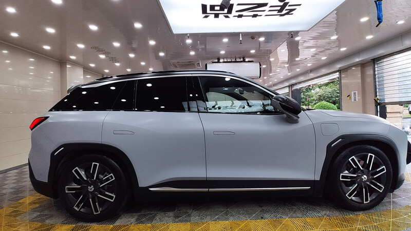 蔚來ES6施工威固啞光車衣，質(zhì)感更上一層樓