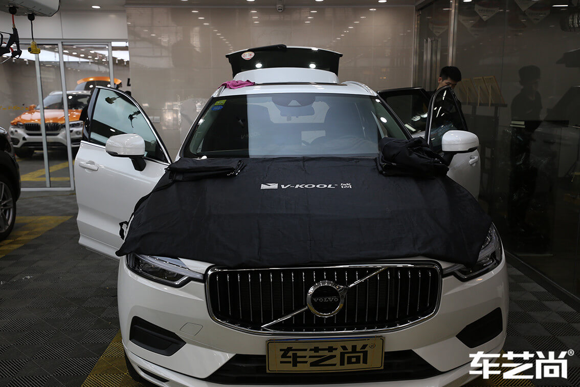 沃爾沃XC60施工威固玻璃膜施工案例展示（4）