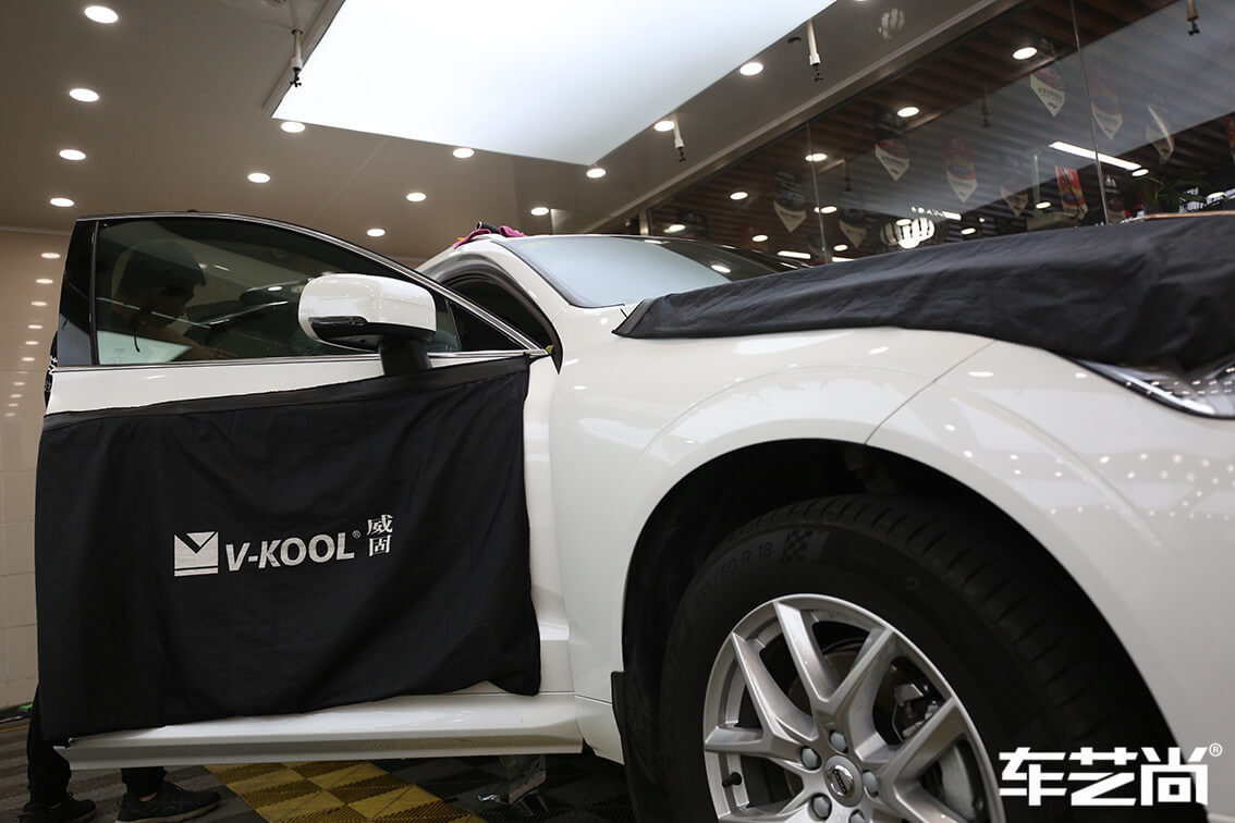 沃爾沃XC60施工威固玻璃膜施工案例展示（2）