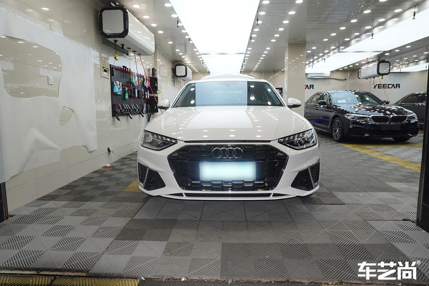 奔馳E260l施工威固漆面保護(hù)膜，施工流程展示（16）