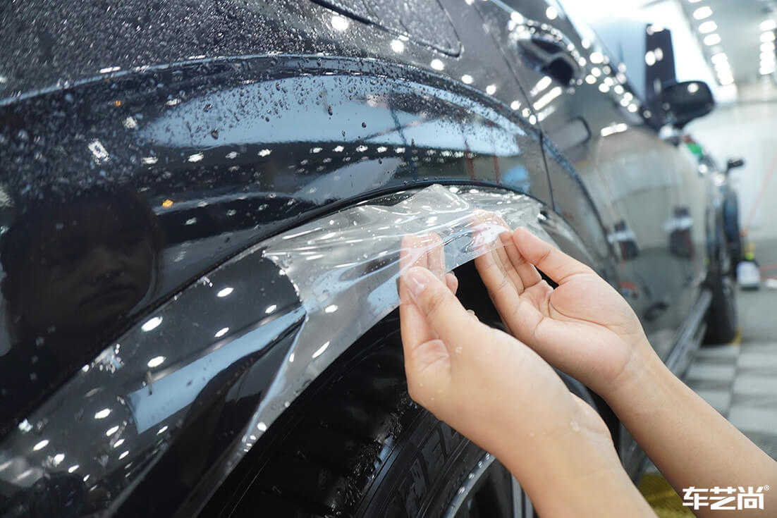 沃爾沃XC90貼隱形車衣施工流程案例展示（15）