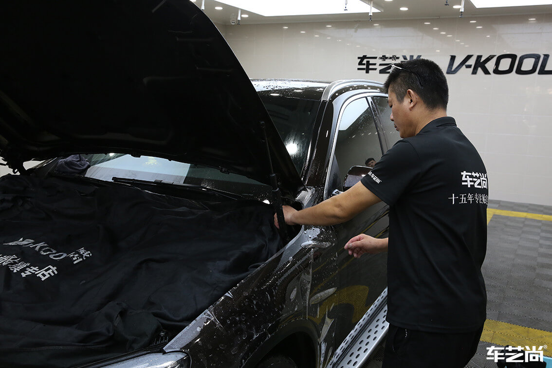 奔馳 GLC300施工威固隱形車衣案例流程展示（7）