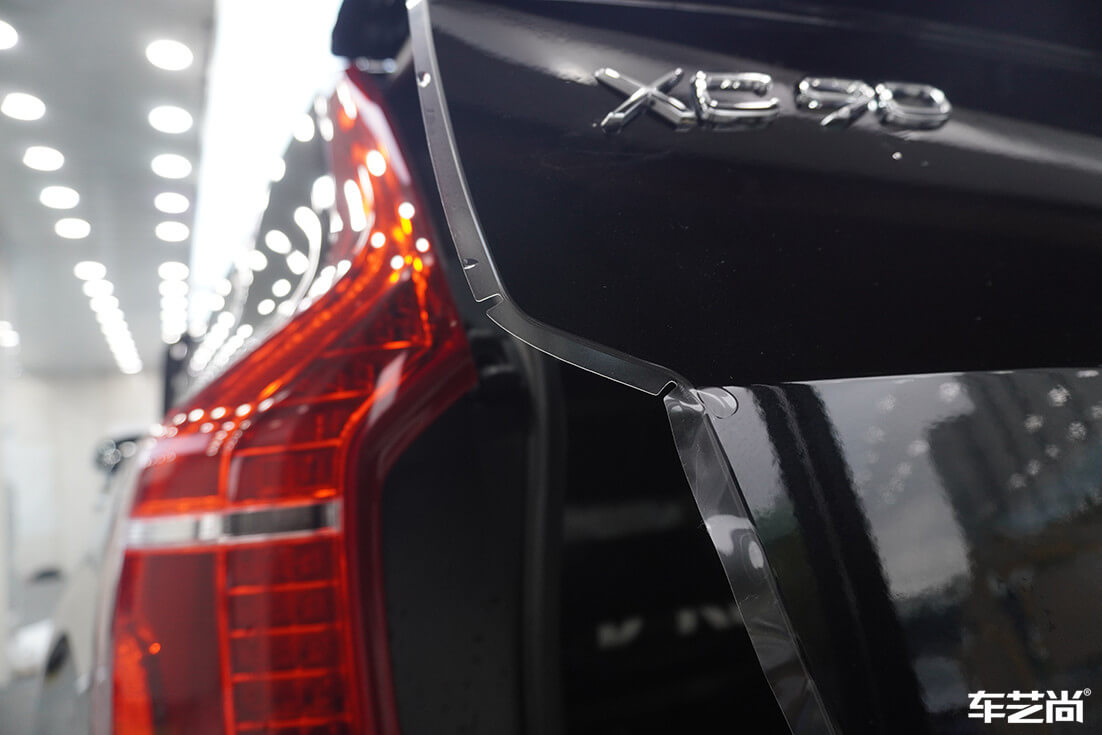 沃爾沃XC90貼隱形車衣施工流程案例展示（11）