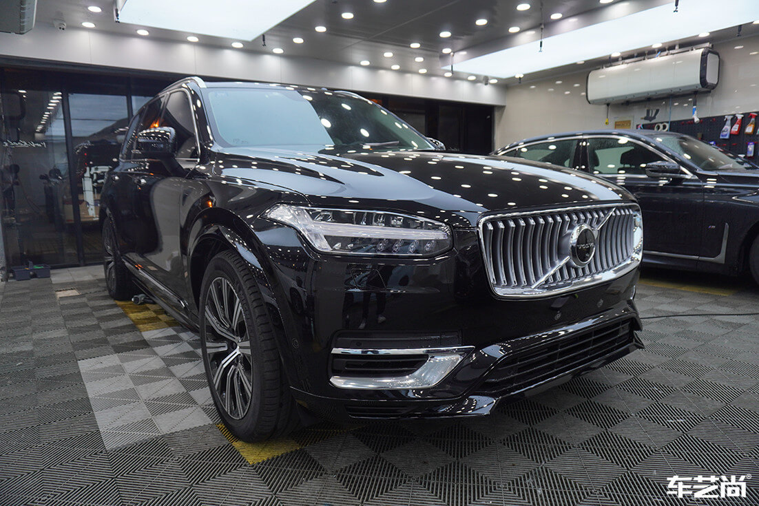 沃爾沃XC90貼隱形車衣施工流程案例展示（18）