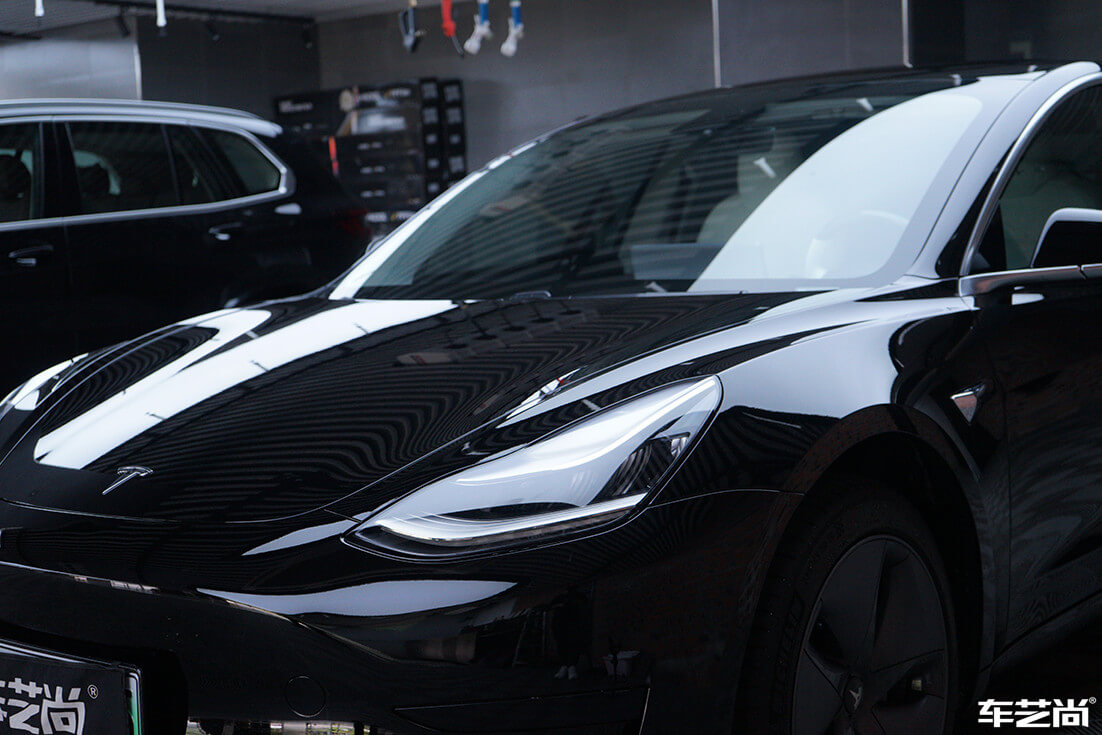 特斯拉Model 3施工威固隔熱膜案例分享（17）