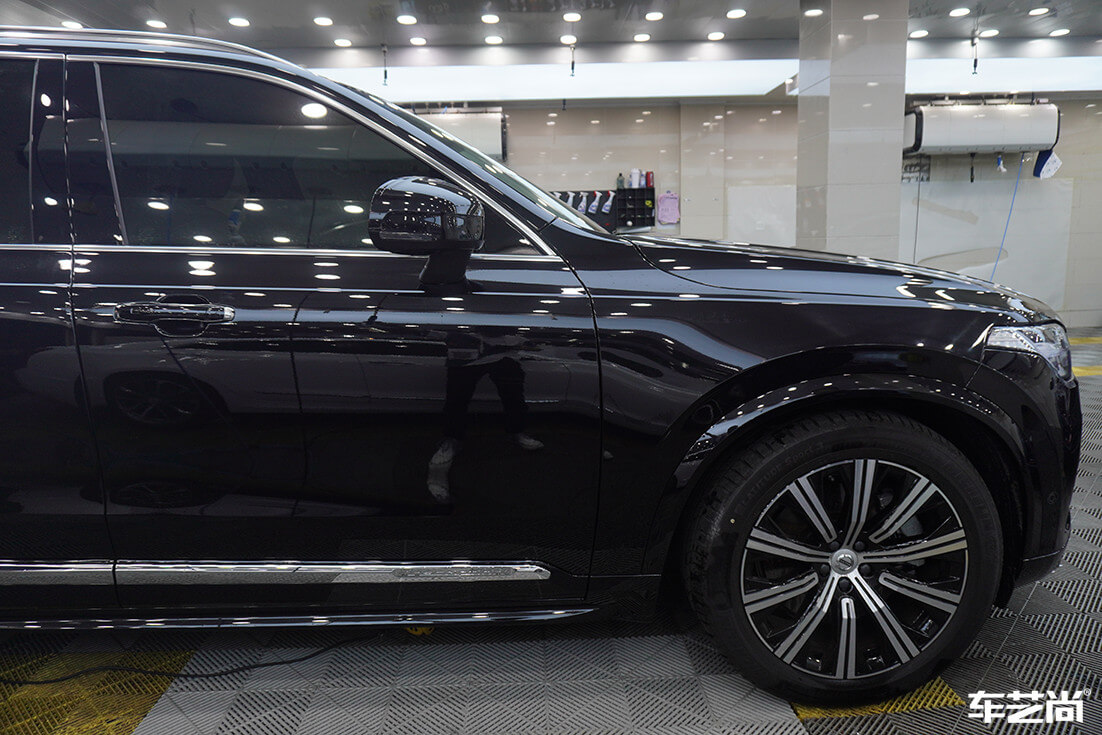 沃爾沃XC90貼隱形車衣施工流程案例展示（19）
