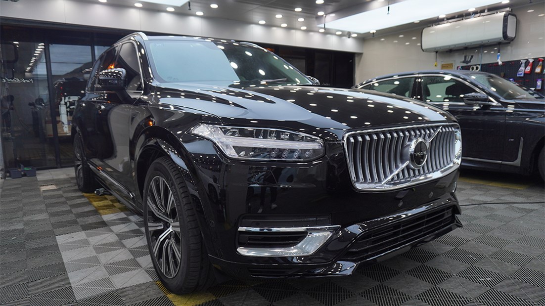 沃爾沃XC90貼隱形車衣施工流程案例展示