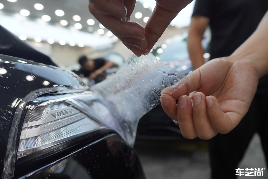 沃爾沃XC90貼隱形車衣施工流程案例展示（10）