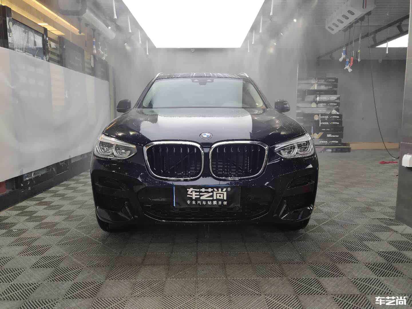 寶馬X3施工威固隱形車(chē)衣，裝貼流程展示（1）