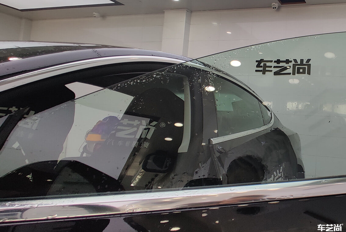 特斯拉Model 3施工威固隔熱膜，多重保護(hù)（6）