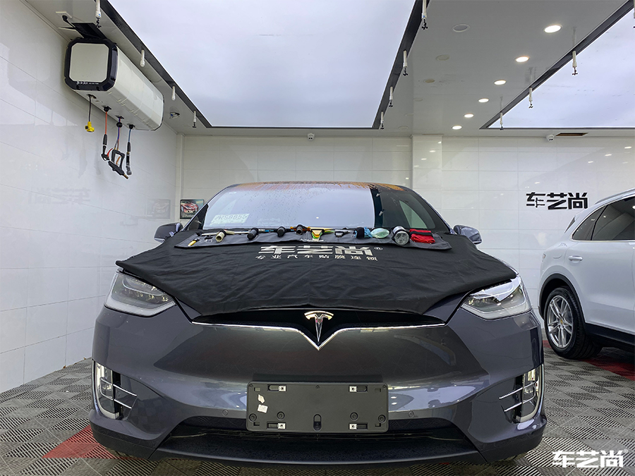特斯拉Model X施工威固漆面保護膜案例分享（1）