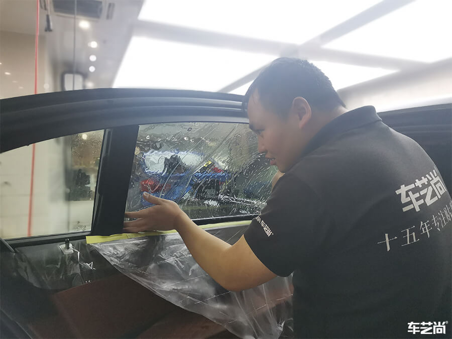 寶馬7系裝貼威固V70+K35，施工流程展示（5）