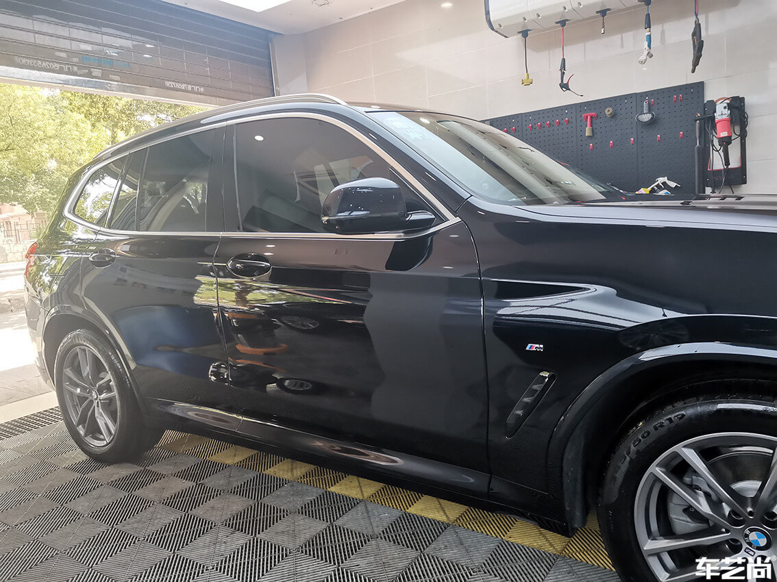 莘莊店施工案例：寶馬X3鍍膜美容洗車（9）