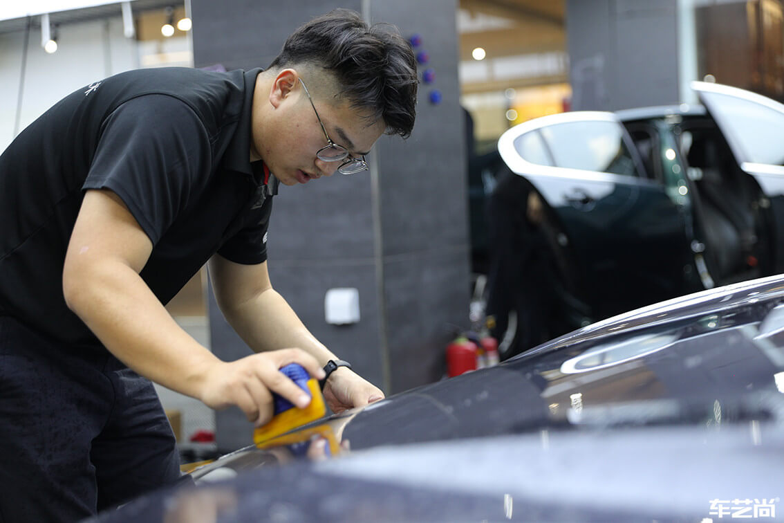 特斯拉Model 3施工威固漆面保護(hù)膜案例展示（10）