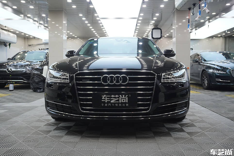 奧迪 A8裝貼威固隱形車衣，施工流程展示（17）