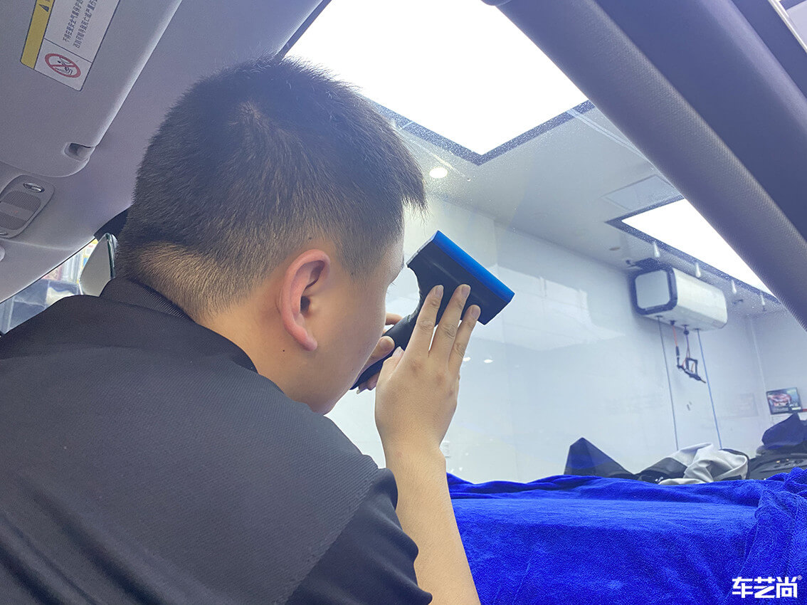 特斯拉Model 3施工威固隔熱膜案例分享（9）