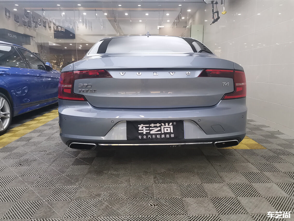 車藝尚莘莊店施工沃爾沃S90，水晶鍍膜流程展示（14）