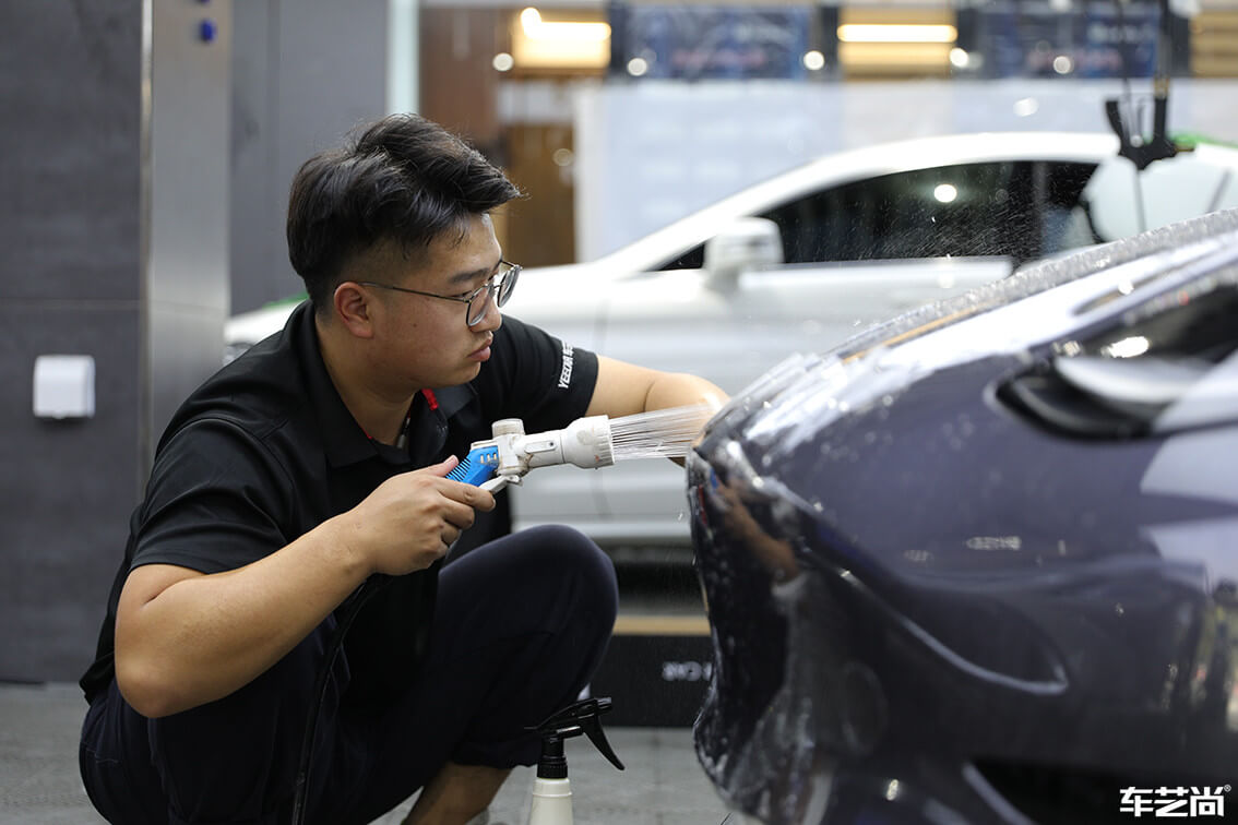 特斯拉Model 3施工威固漆面保護(hù)膜案例展示（4）