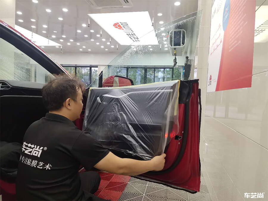特斯拉Model 3施工威固隱形車衣案例分享（9）
