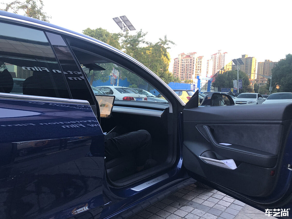 特斯拉Model 3施工威固隔熱膜案例分享（12）