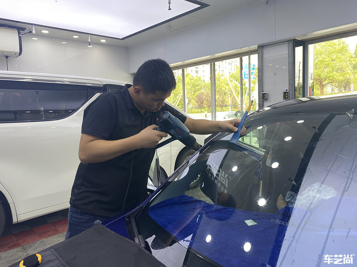 特斯拉Model 3施工威固隔熱膜案例分享（7）