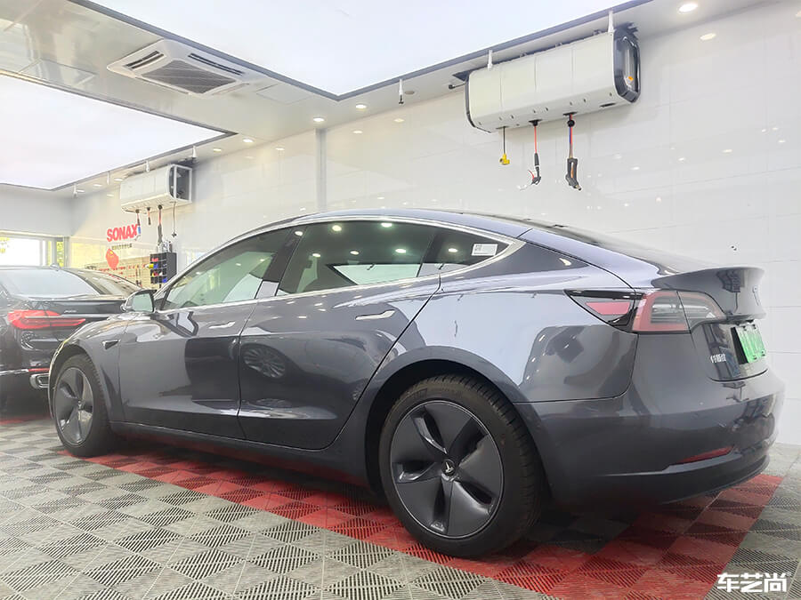 特斯拉Model 3裝貼威固漆面保護膜案例分享（15）