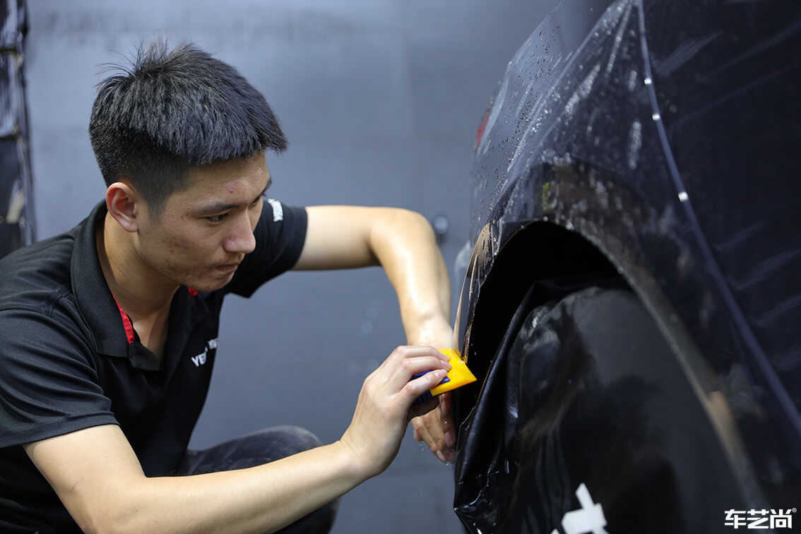 特斯拉Model 3施工威固漆面保護(hù)膜案例展示（7）