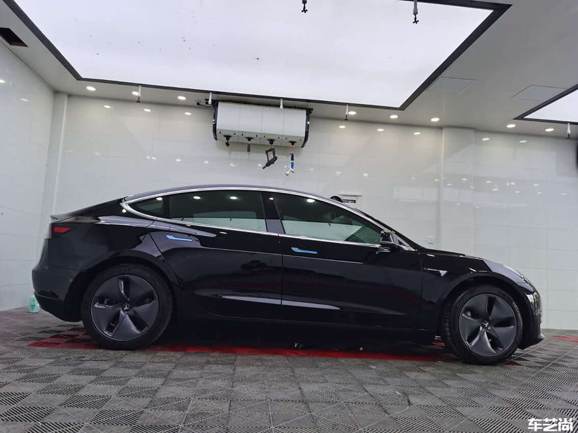 特斯拉Model 3施工威固隔熱膜，多重保護(hù)（16）