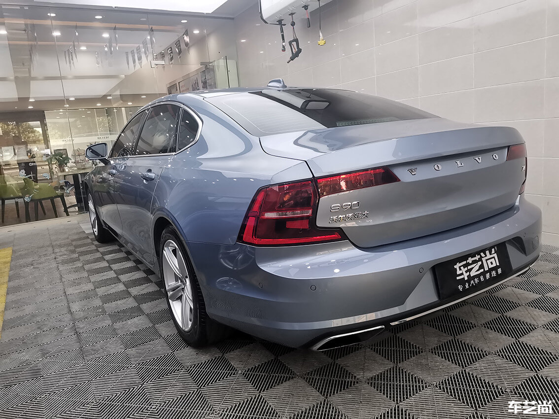 車藝尚莘莊店施工沃爾沃S90，水晶鍍膜流程展示（13）