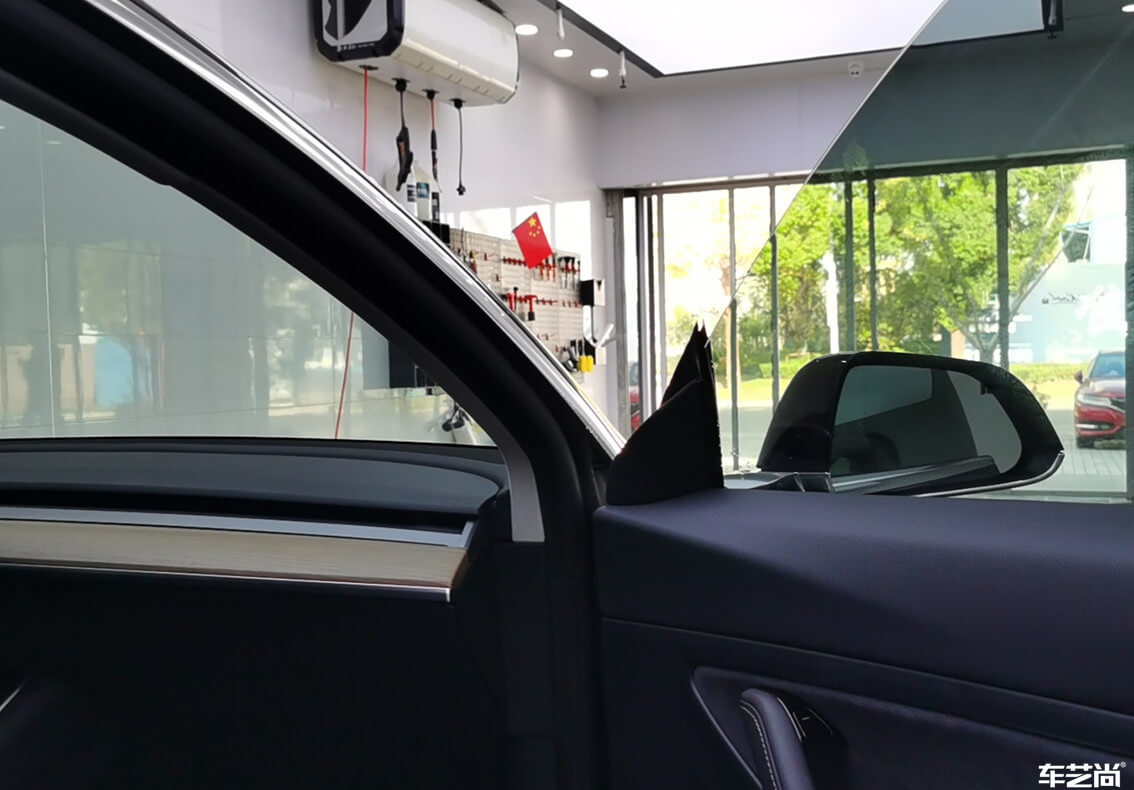 特斯拉Model 3施工威固隔熱膜，多重保護(hù)（10）