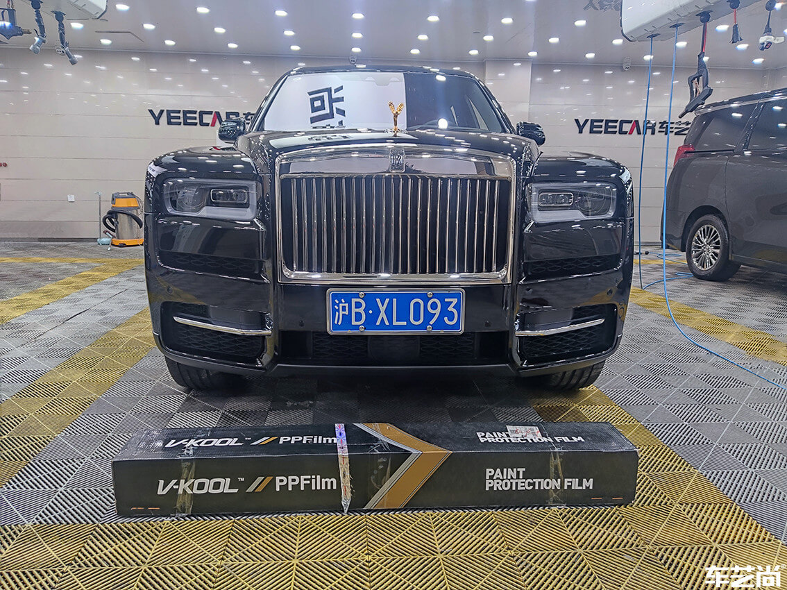 勞斯萊斯庫(kù)里南在車藝尚杭州旗艦店施工流程展示（15）