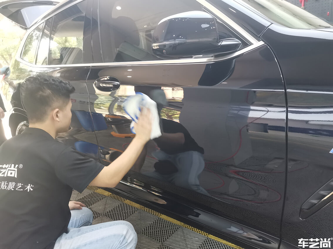 莘莊店施工案例：寶馬X3鍍膜美容洗車（1）