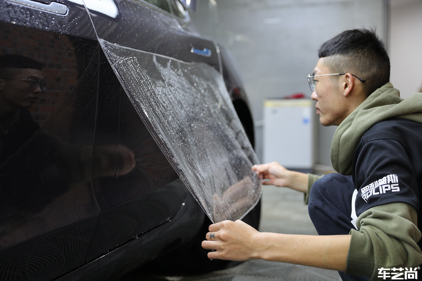 特斯拉Model 3施工威固漆面保護(hù)膜案例分享（1）
