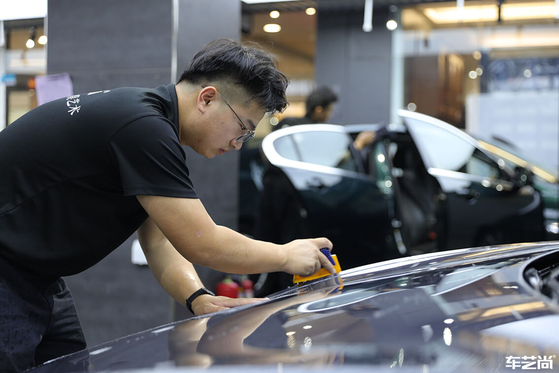 特斯拉Model 3施工威固漆面保護(hù)膜案例展示（8）