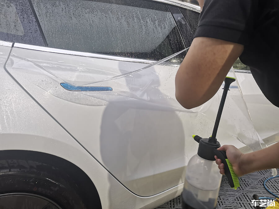 特斯拉Model 3施工羅利普斯隱形車衣案例分享（1）