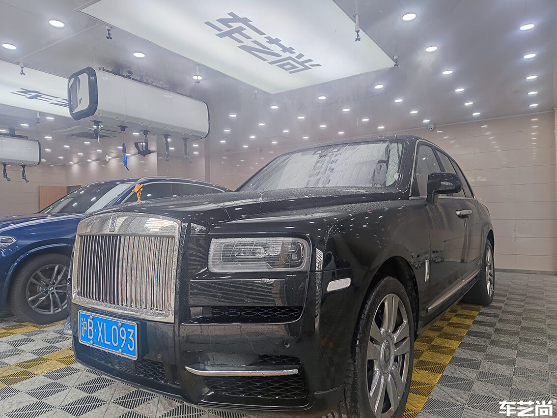 勞斯萊斯庫(kù)里南在車藝尚杭州旗艦店施工流程展示（1）