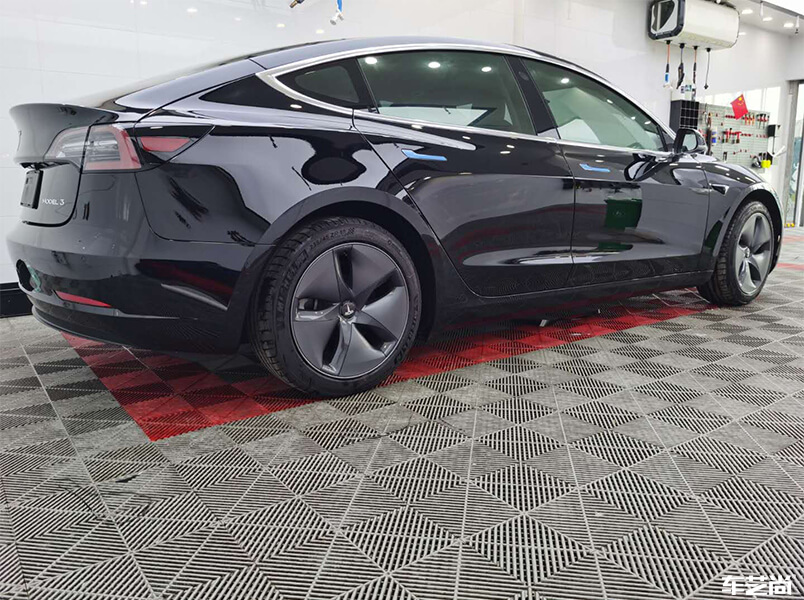 特斯拉Model 3施工威固隔熱膜施工流程分享（12）
