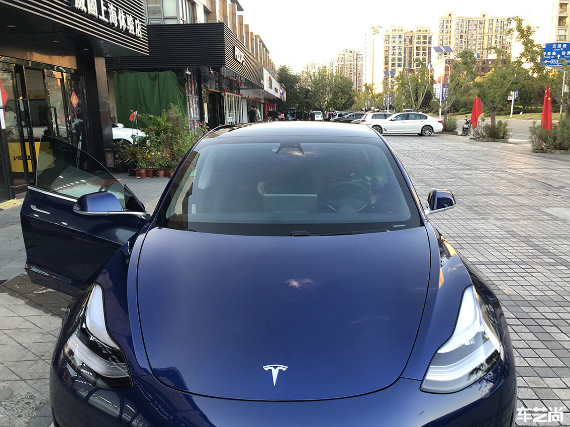 特斯拉Model 3施工威固隔熱膜案例分享（10）