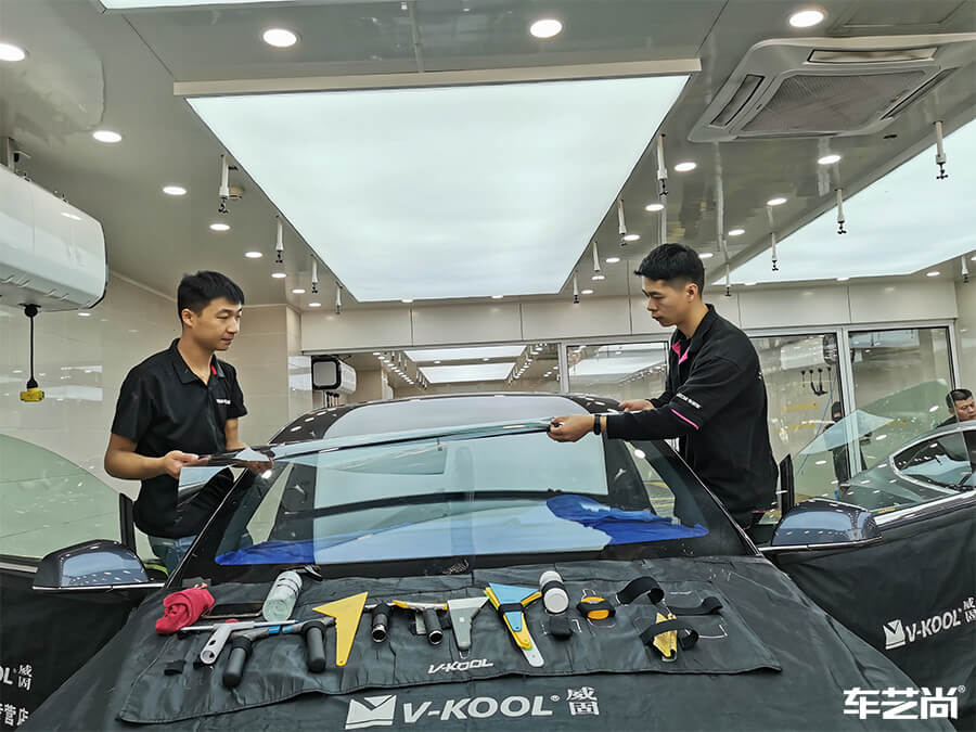 特斯拉Model X施工威固隔熱膜，案例展示（8）