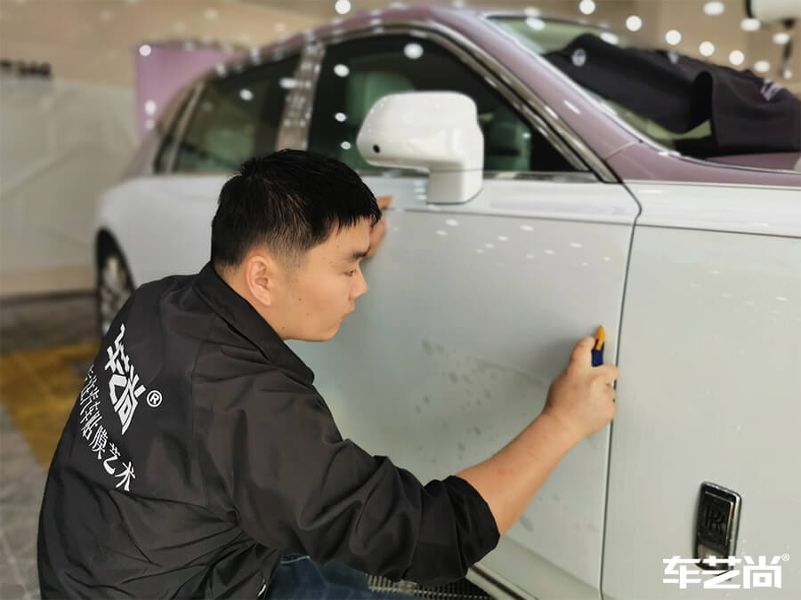 勞斯萊斯施工威固隱形車(chē)衣，流程展示（4）