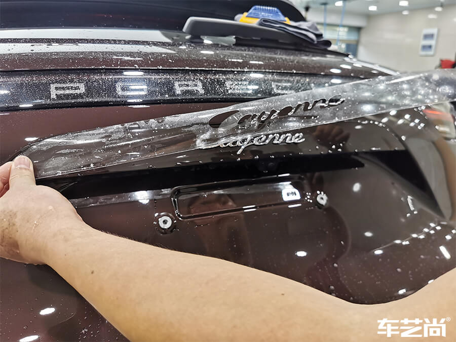 保時(shí)捷卡宴實(shí)貼威固隱形車(chē)衣效果怎么樣？（5）
