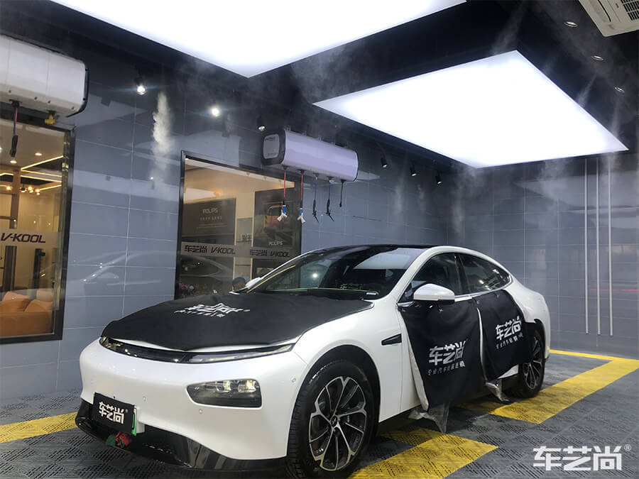 小鵬 P7極致防護(hù)，選擇車藝尚施工威固隔熱膜（3）